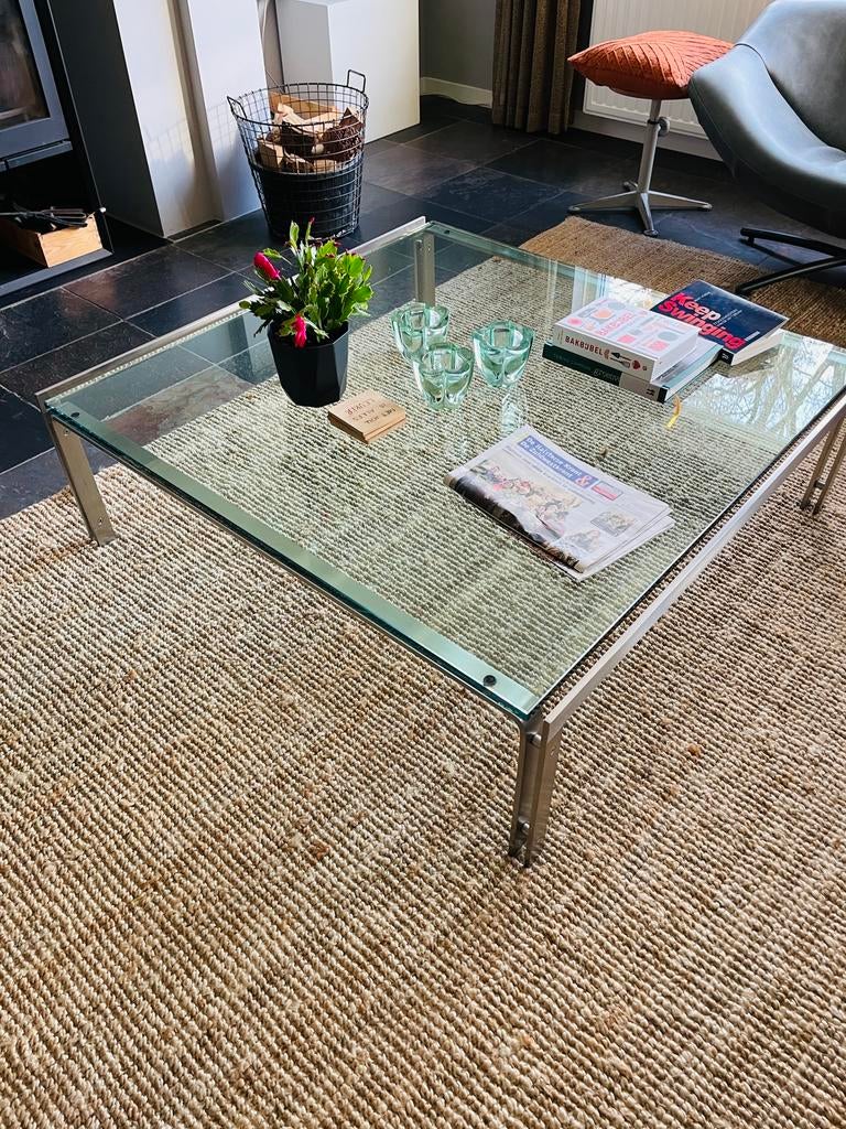 Metaform 110x115x37 moet weg, Huis en Inrichting, Tafels | Salontafels, Ophalen, Gebruikt, Glas, Modern