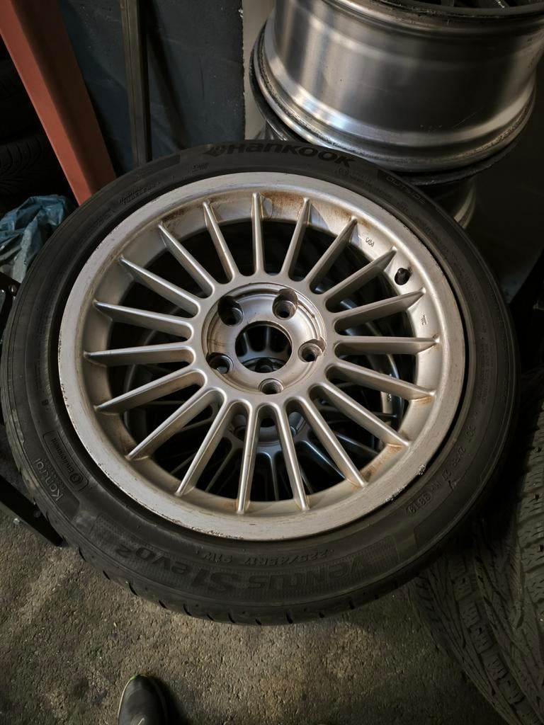 17 inch BMW Alpina Style Velgen met Zomerbanden, Auto-onderdelen, Banden en Velgen, Gebruikt, Banden en Velgen, 17 inch, Ophalen of Verzenden