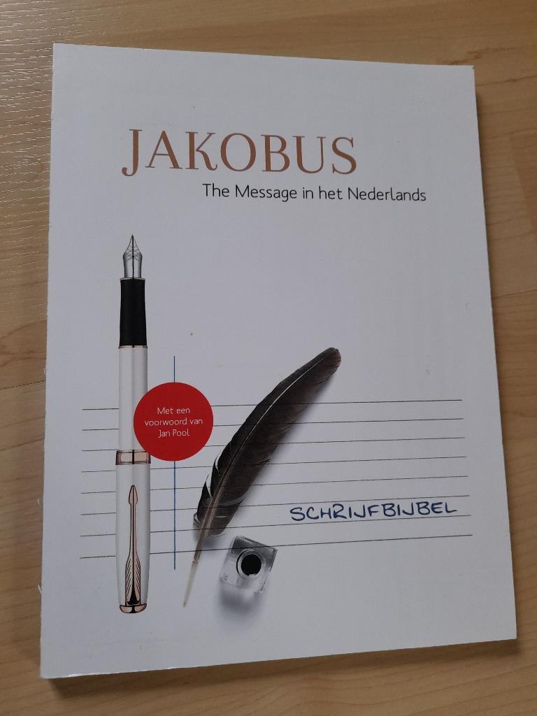 JAKOBUS The Message in het Nederlands schrijfbijbel, Boeken, Ophalen of Verzenden, Zo goed als nieuw