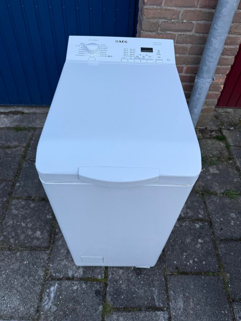 AEG bovenlader wasmachine 1200 toeren, Witgoed en Apparatuur, Wasmachines, Gebruikt, Bovenlader, Ophalen of Verzenden, Kort programma