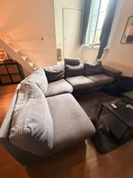 Grijze Grote Hoekbank (gratis), Huis en Inrichting, Ophalen, Gebruikt, Stof