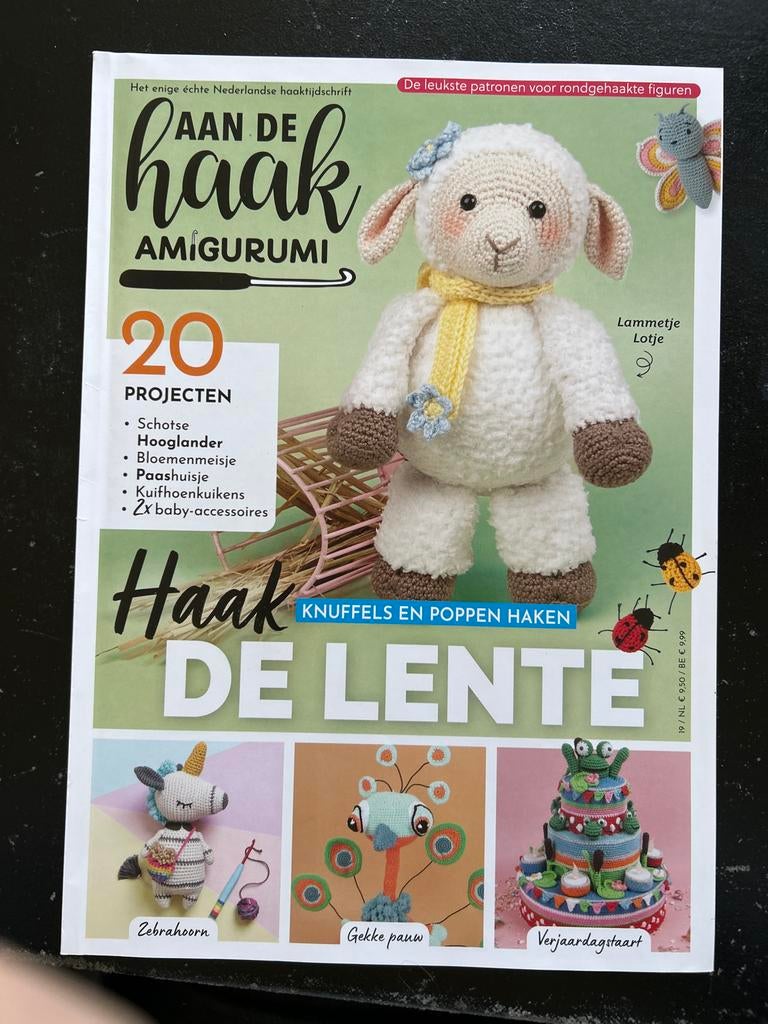 Aan de Haak Amigurumi - Haak de Lente (20 projecten), Ophalen of Verzenden, Zo goed als nieuw, Haken, Patroon of Boek