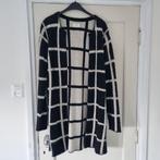 Zwart/wit geruit open front vest van Numpf maat L, 70 acryl, Zwart, Maat 42/44 (L), Ophalen of Verzenden, Zo goed als nieuw
