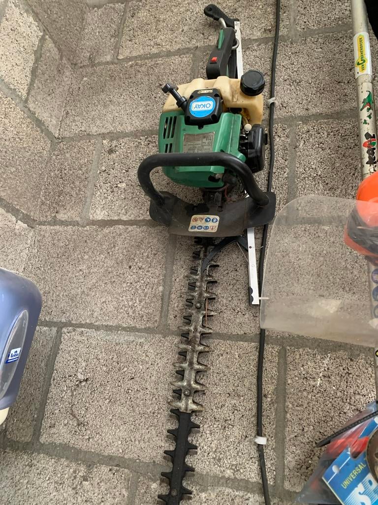 Benzine heggenschaar - 60 cm blad - Krachtig en betrouwbaar, Ophalen of Verzenden, Gebruikt, Benzine