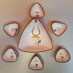 compleet vintage keramische pindaset pindastel jaren 70, Ophalen of Verzenden