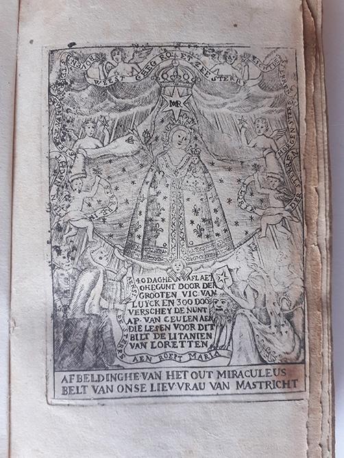 Beschrijving mirakuleus beeld O. L. Vrouw Maastricht, Antiek en Kunst, Ophalen of Verzenden