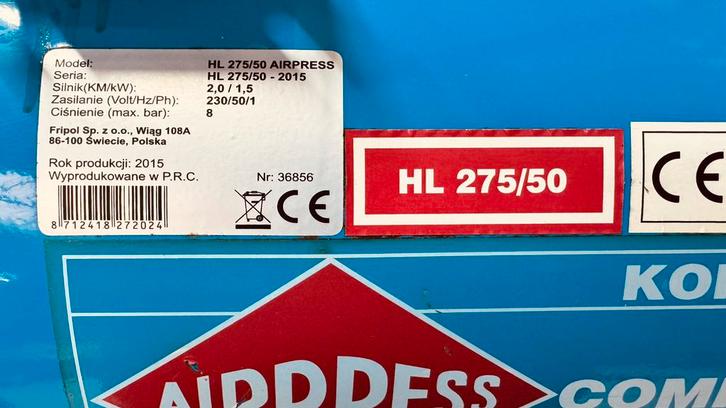 Airpress compressor / motor 1.5kw zonder tank, Doe-het-zelf en Verbouw, Compressors, Zo goed als nieuw, 6 tot 10 bar, 25 tot 100 liter