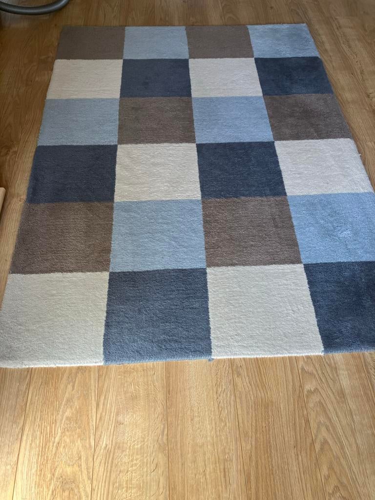 Vloerkleed 130x180 cm, prima staat, Ophalen, 100 tot 150 cm, Zo goed als nieuw, Crème