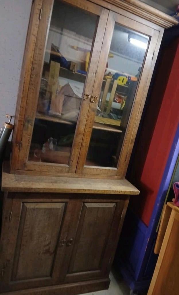 Vitrinekast 200x87x50.5, Ophalen, 200 cm of meer, 50 tot 100 cm, Zo goed als nieuw