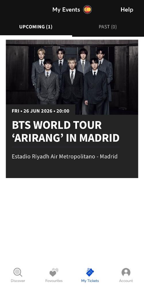 BTS World Tour 'Arirang' Madrid | 4x Staanplaats Tickets, Tickets en Kaartjes, Drie personen of meer, Juni