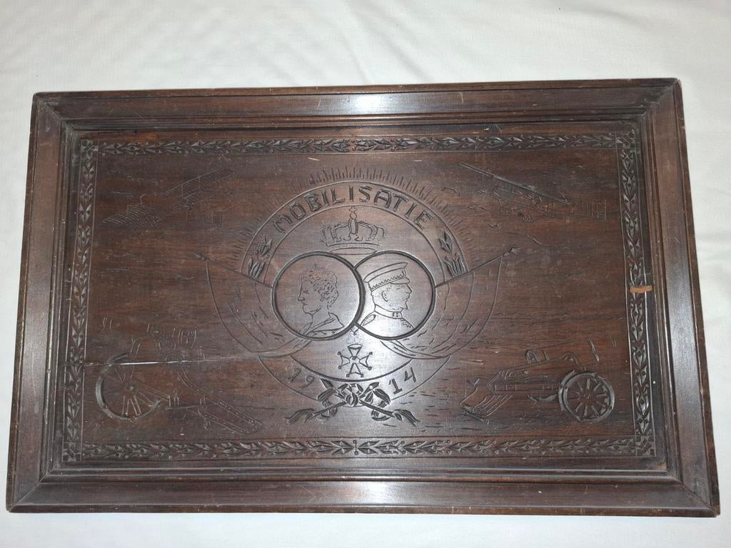 Houtendienblad Mobilisatie 1914, Ophalen of Verzenden, Landmacht, Nederland, Foto of Poster