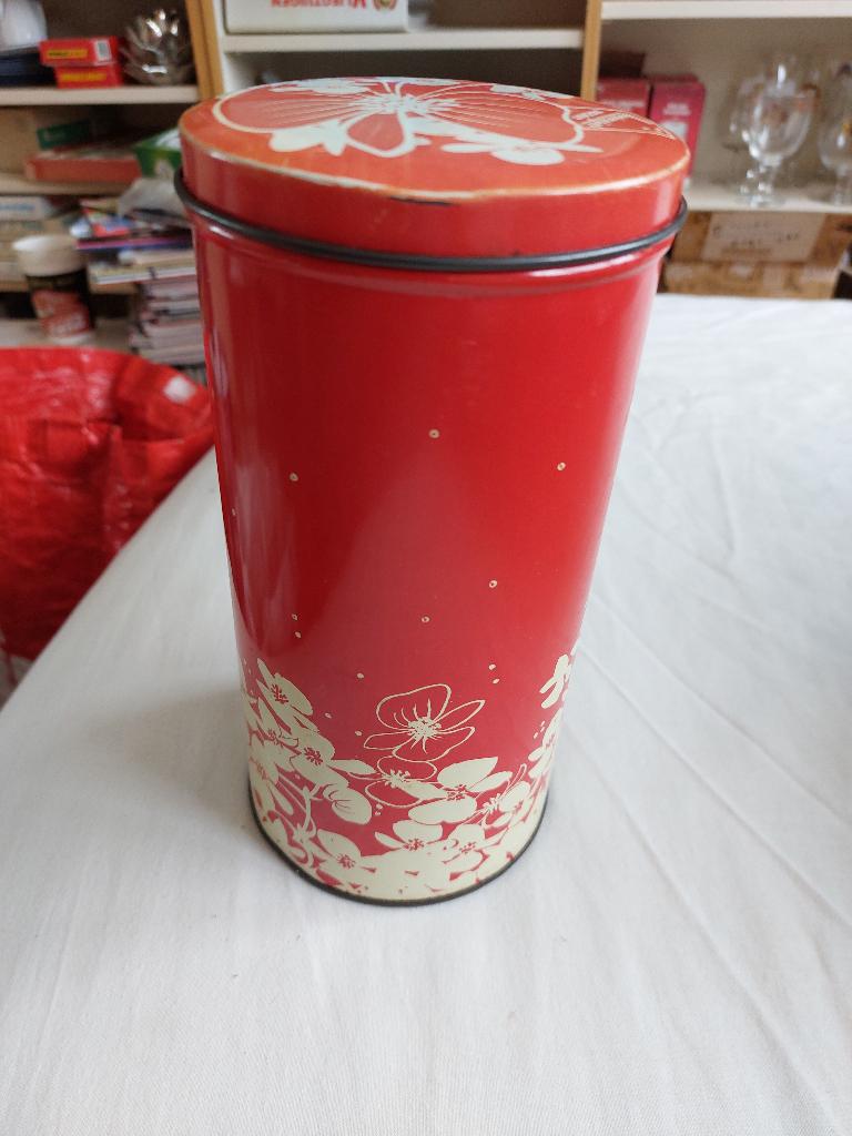 blik Hooijmeijer beschuit, gebruikt, Verzamelen, Ophalen of Verzenden, Gebruikt, Overige