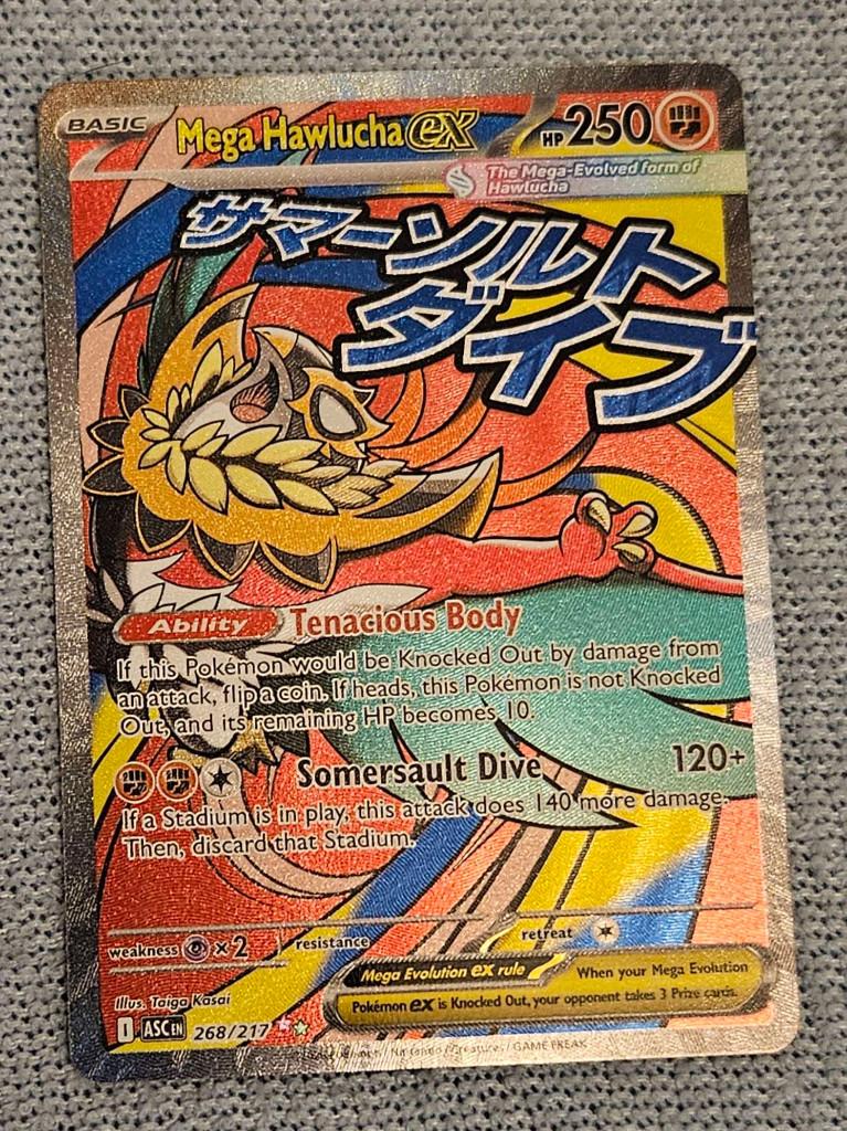 Pokemon Mega Hawlucha ex (ASC 268), Ophalen, Nieuw, Losse kaart