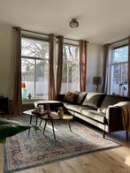 Bank Rodeo 3-zits, Velvet groen + Hocker - Zo goed als nieuw, 250 tot 300 cm, Driepersoons, 75 tot 100 cm, Ophalen of Verzenden