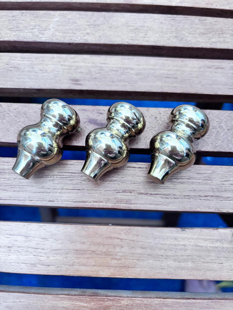 Gardinia Memphis Wandträger geschlossen für 16 mm Gardinenstangen, 1-läufig, Messing-antik