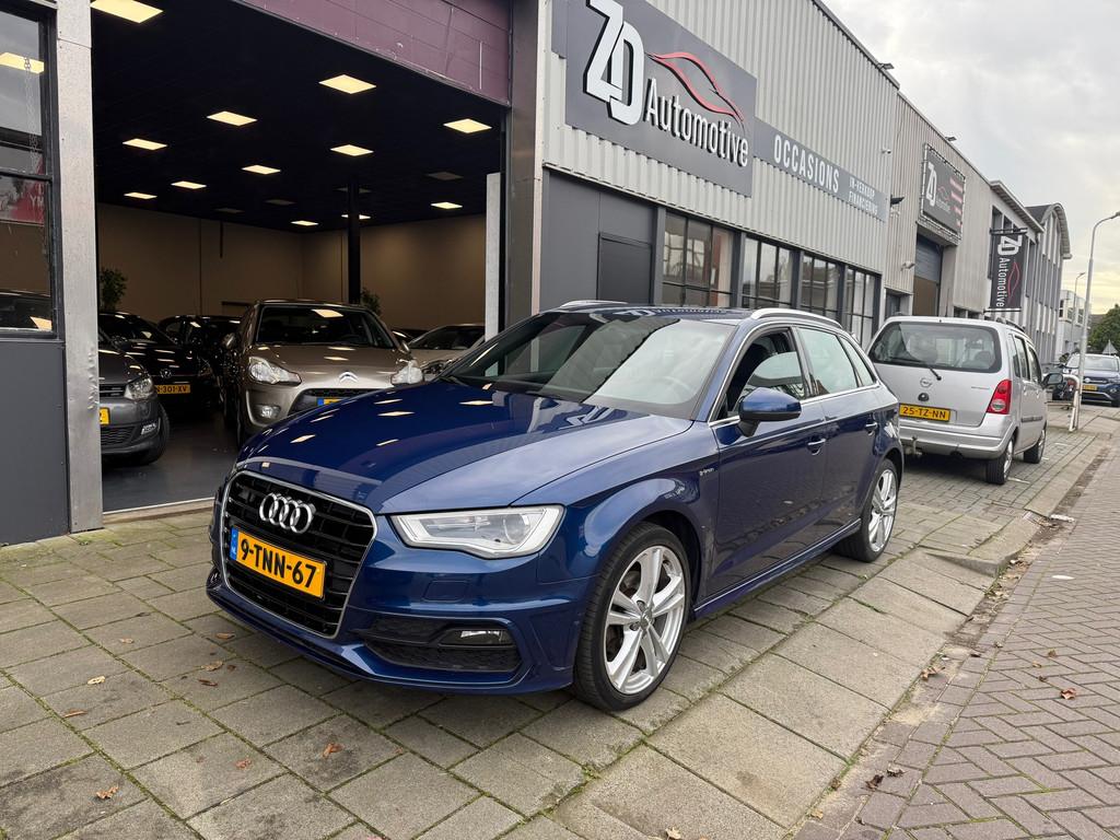 Audi A3 Sportback 1.4 TFSI 2X S-Line Dsg 2014 Sportback g-tr, Auto's, Gebruikt, Euro 6, 4 cilinders, Blauw