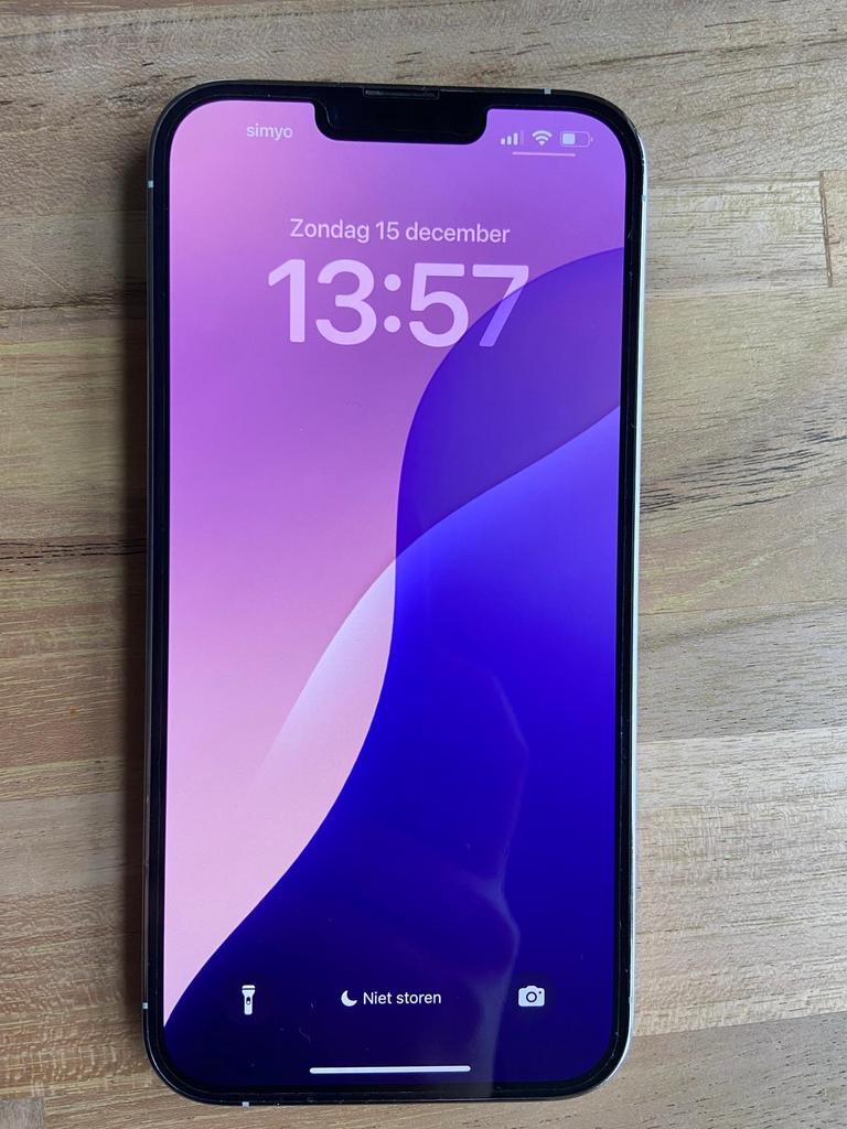iPhone 13 Pro Max 128GB - Barst achterkant, Ophalen of Verzenden, Gebruikt, 128 GB, IPhone 13 Pro Max