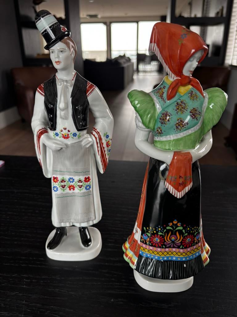 Hongaarse beeldjes, man en vrouw, Ophalen of Verzenden, Zo goed als nieuw, Mens