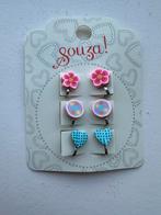 Kinder klem oorbellen van Souza 3 paar, Ophalen of Verzenden, Gebruikt, Overige kleuren, Oorbellen