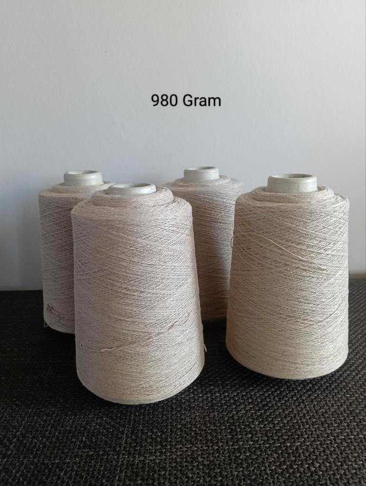 Breimachine garen zandkleur katoen/acryl, Hobby en Vrije tijd, Breien en Haken, Nieuw, Breien, Wol of Garen, Ophalen of Verzenden