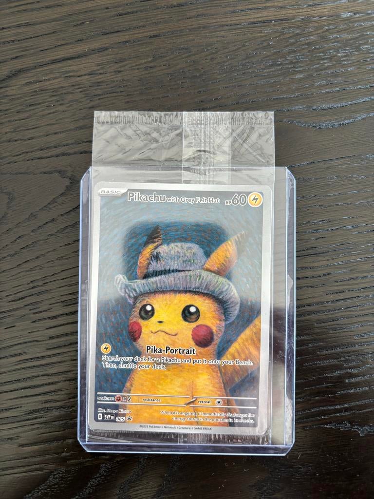 Pikachu with Grey Felt Hat Pokémon Kaart - Nieuw, Ophalen, Nieuw, Losse kaart