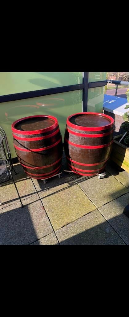 Decoratieve oude wijnvaten - set van 2, Ophalen of Verzenden, Gebruikt