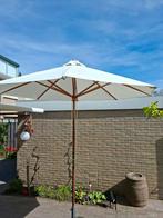 Houten parasol   doorsnede 2,5 meter  Vraagprijs  € 16.00, Ophalen, Gebruikt, Stokparasol