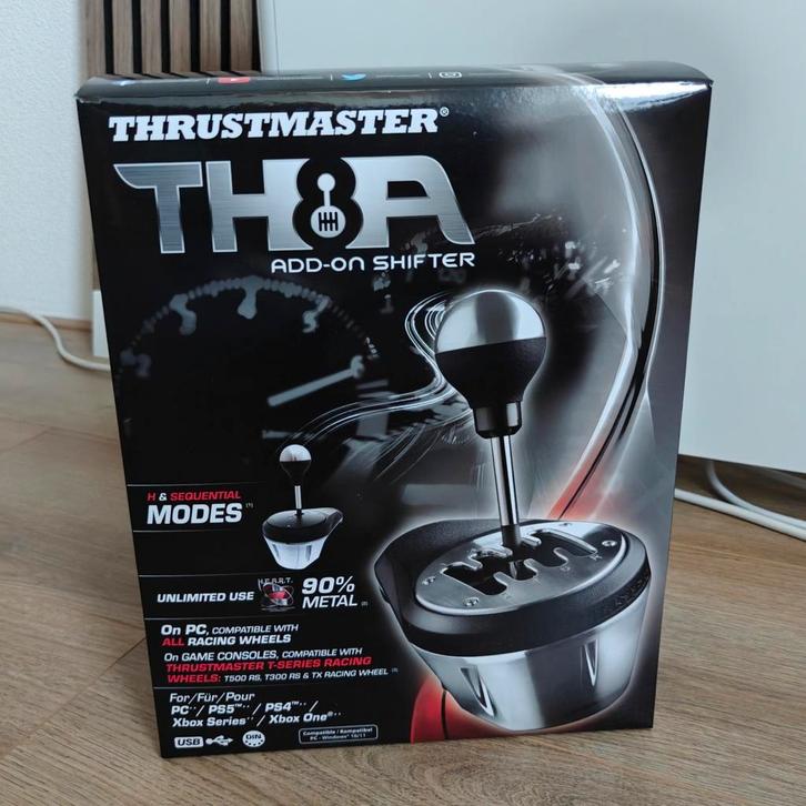 Thrustmaster TH8A Shifter - Met garantie!, Spelcomputers en Games, Spelcomputers | Overige Accessoires, Zo goed als nieuw, Ophalen of Verzenden