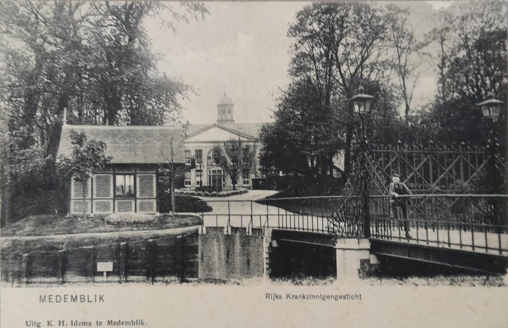 Medemblik (NH) Rijks Krankzinnigengesticht 19??, Verzamelen, Ansichtkaarten | Nederland, Verzenden, 1940 tot 1960, Noord-Holland