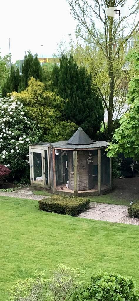 Voliere met nachtverblijf en sluis, Dieren en Toebehoren, Vogels | Hokken en Kooien, Volière, Aluminium, Ophalen