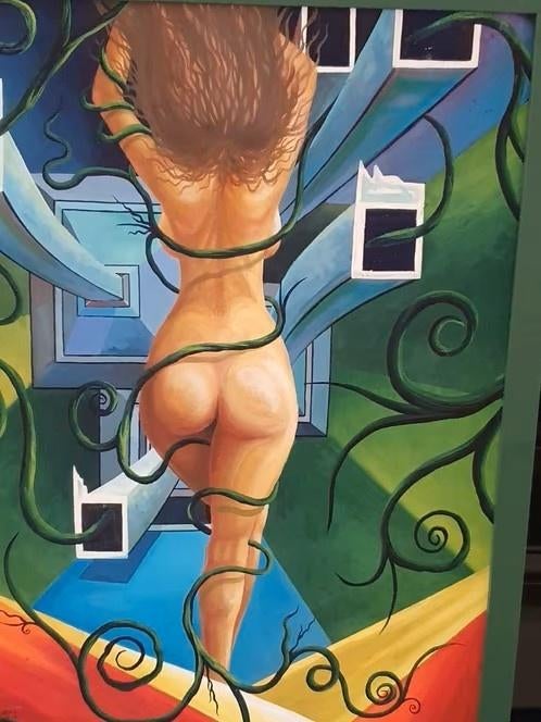 Surealisme prachtig werk naakte vrouw Gabina Sabina, Ophalen