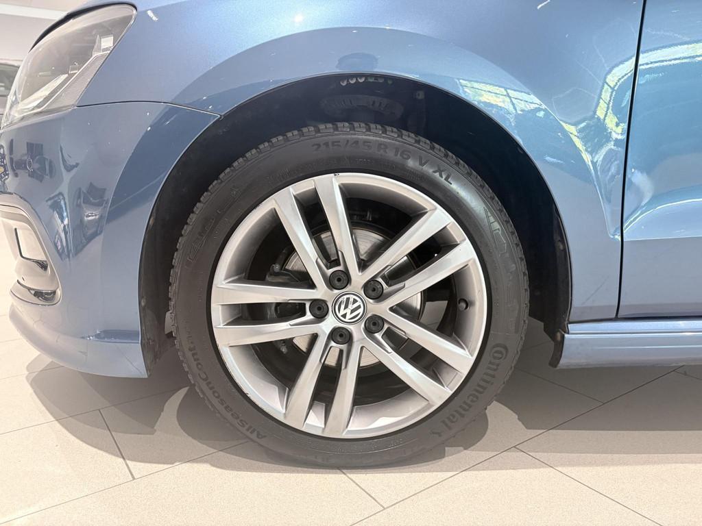 Volkswagen Polo 1.2 TSI Edition R Airco | Bluetooth | Extra, Auto's, Volkswagen, 12 maanden, Stof, 4 cilinders, Blauw