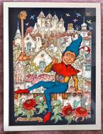Poster in lijst de Efteling Sprookjesbos Anton Pieck, Ophalen of Verzenden, Nieuw, Beeldje of Poppetje