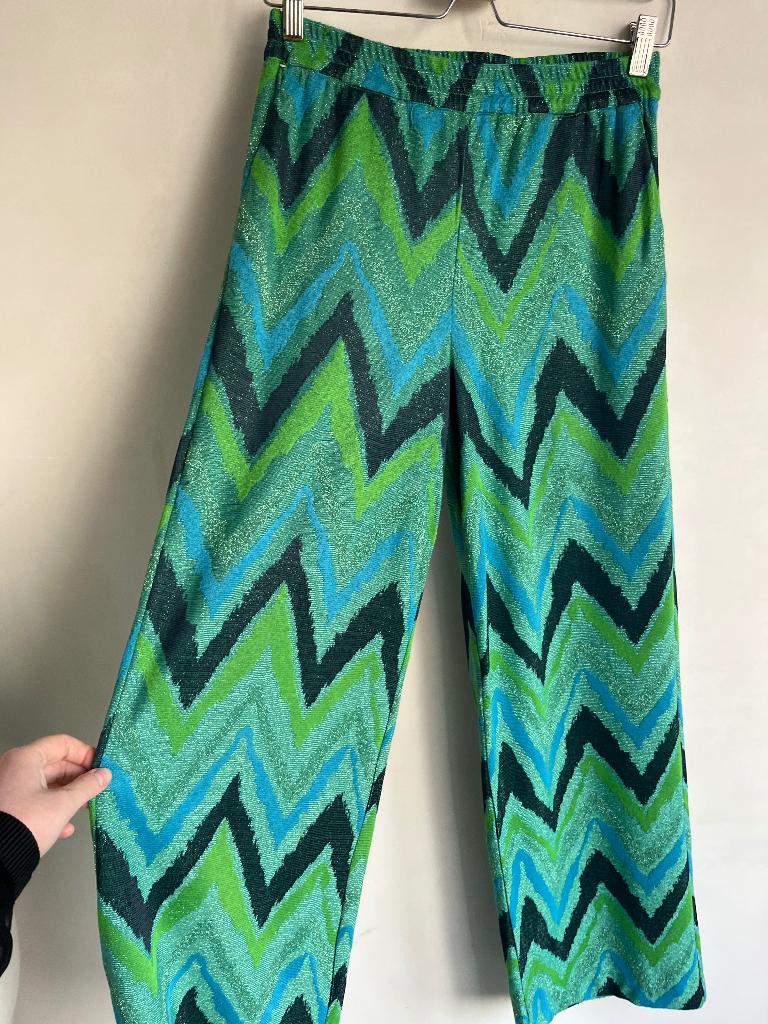 Corel broek blauw groen maat 36, Corel, Zo goed als nieuw, Maat 36 (S), Lang