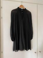 Zwarte geplooide jurk van Asos, Kleding | Dames, Zwart, Ophalen of Verzenden, Zo goed als nieuw, Maat 36 (S)