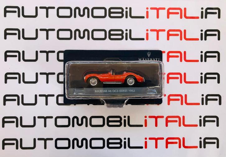 Maserati A6 GCS Strada 1953 rosso Grani nr. 6 schaal 1:43, Hobby en Vrije tijd, Modelauto's | 1:43, Nieuw, Auto, Overige merken