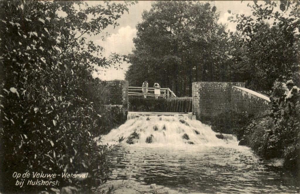 Hulshorst - Waterval - Op de Veluwe, Ophalen of Verzenden, 1920 tot 1940, Gelopen, Gelderland