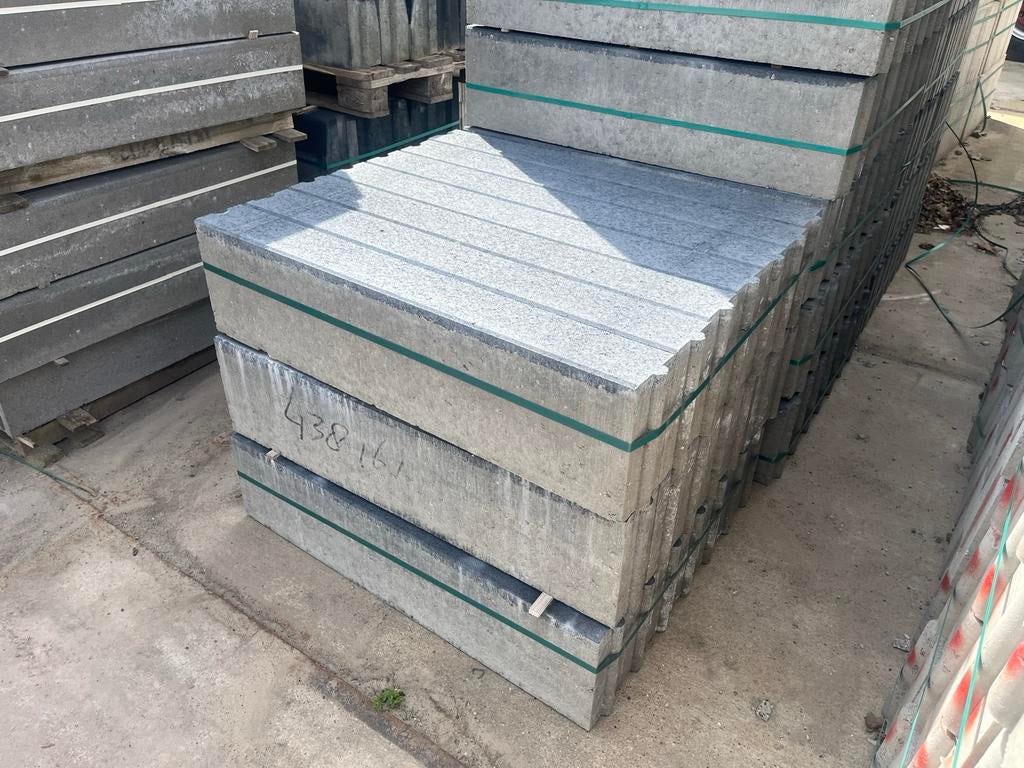 Stoepbanden 12x25x100 - antraciet, Ophalen of Verzenden, Nieuw, Beton, Overige typen