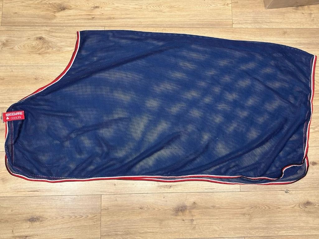 Horseware cooler blauw 195, Dieren en Toebehoren, Paarden en Pony's | Dekens en Dekjes, Gebruikt, Vliegendeken, Ophalen of Verzenden