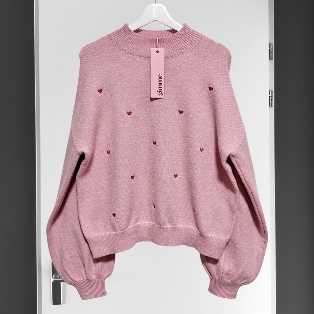 Gimme trui roze hartjes S/M, Kleding | Dames, Truien en Vesten, Ophalen of Verzenden, Nieuw, Maat 38/40 (M), Roze