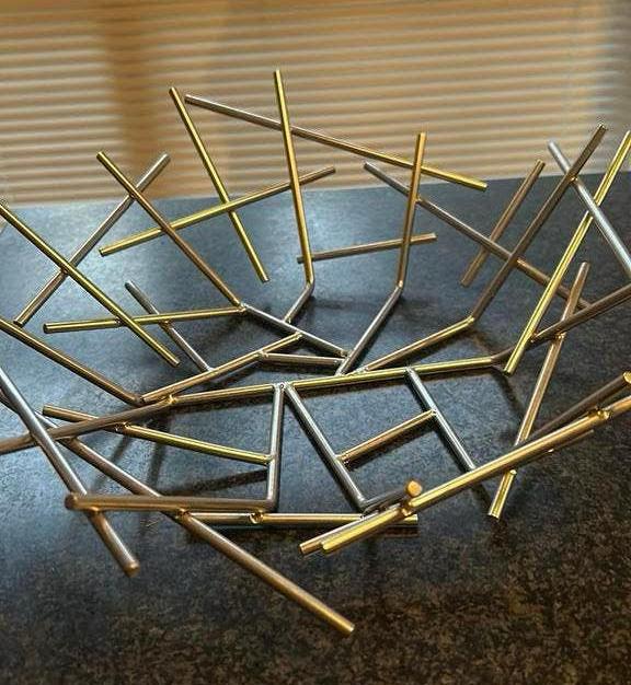 Alessi Blow Up fruitschaa, Huis en Inrichting, Ophalen, Zo goed als nieuw, Rond, Overige materialen