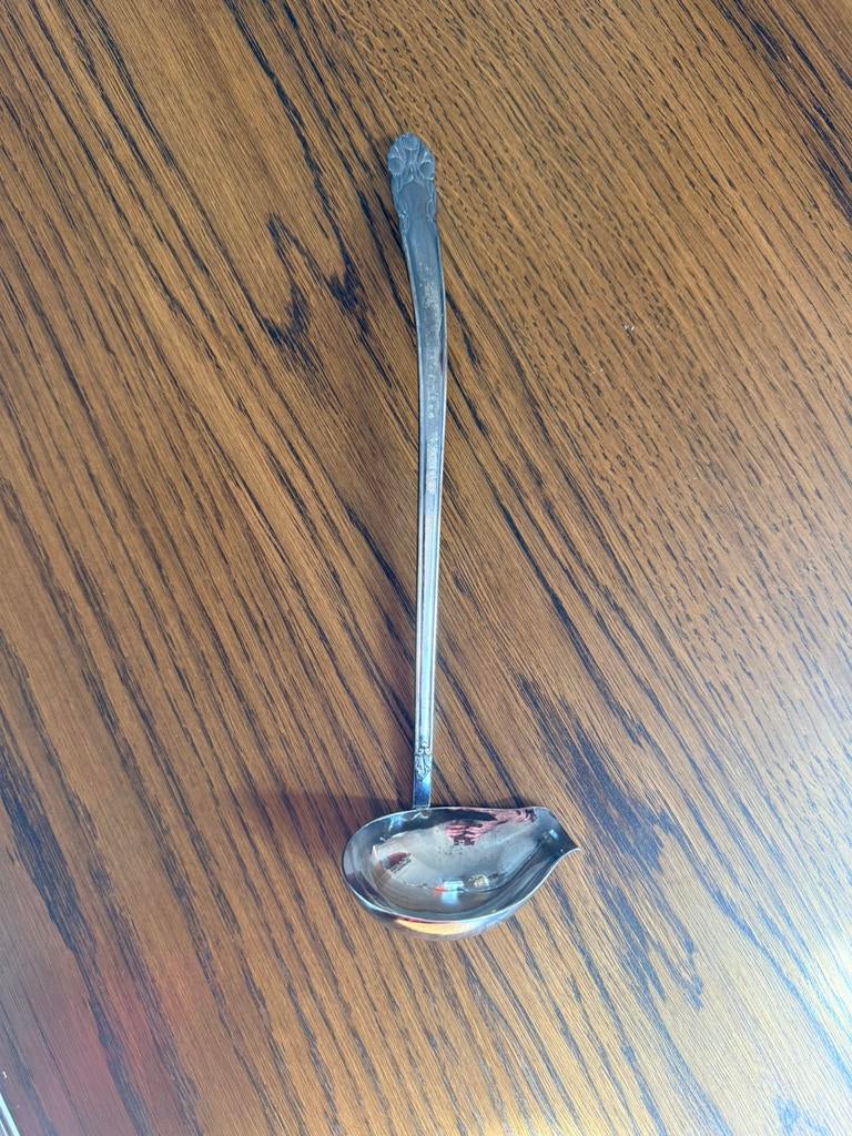 Verzilverde Gero juslepel, Antiek en Kunst, Ophalen of Verzenden