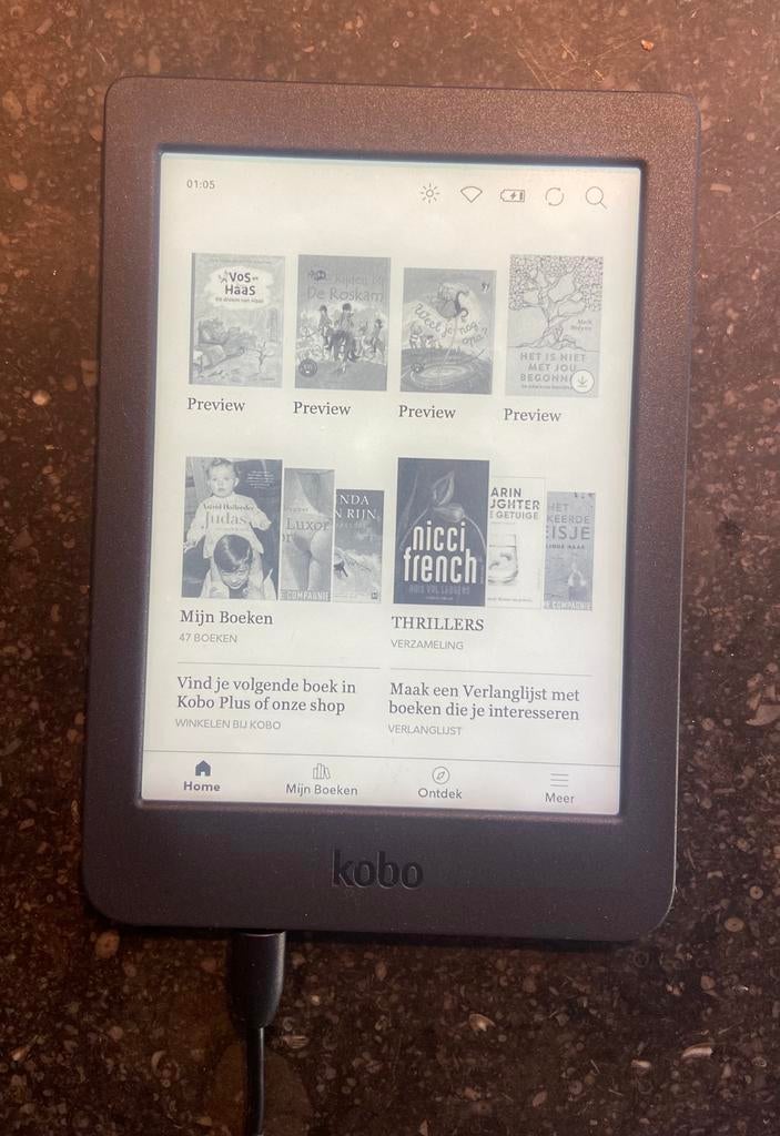 Kobo Nia ereader Model N306 Te Koop!, Computers en Software, E-readers, Zo goed als nieuw, 8 GB, Ophalen of Verzenden
