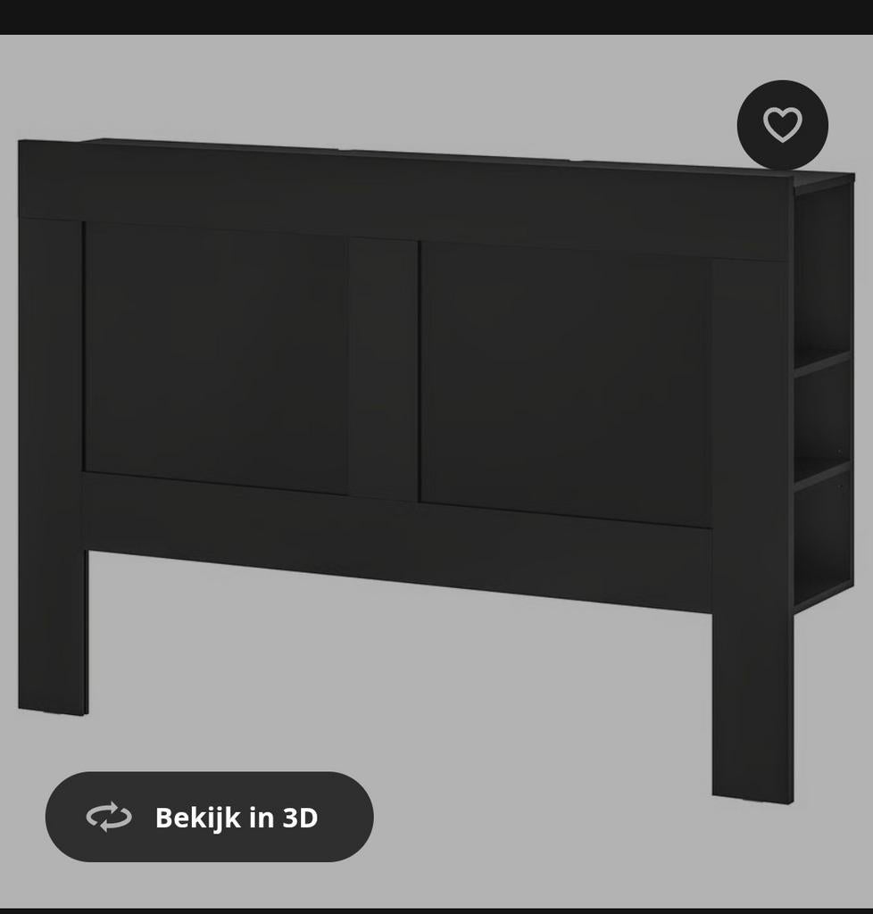 Achterwand/nachtkastje brimnes, Huis en Inrichting, Ophalen, Zo goed als nieuw, Hout, Minder dan 45 cm