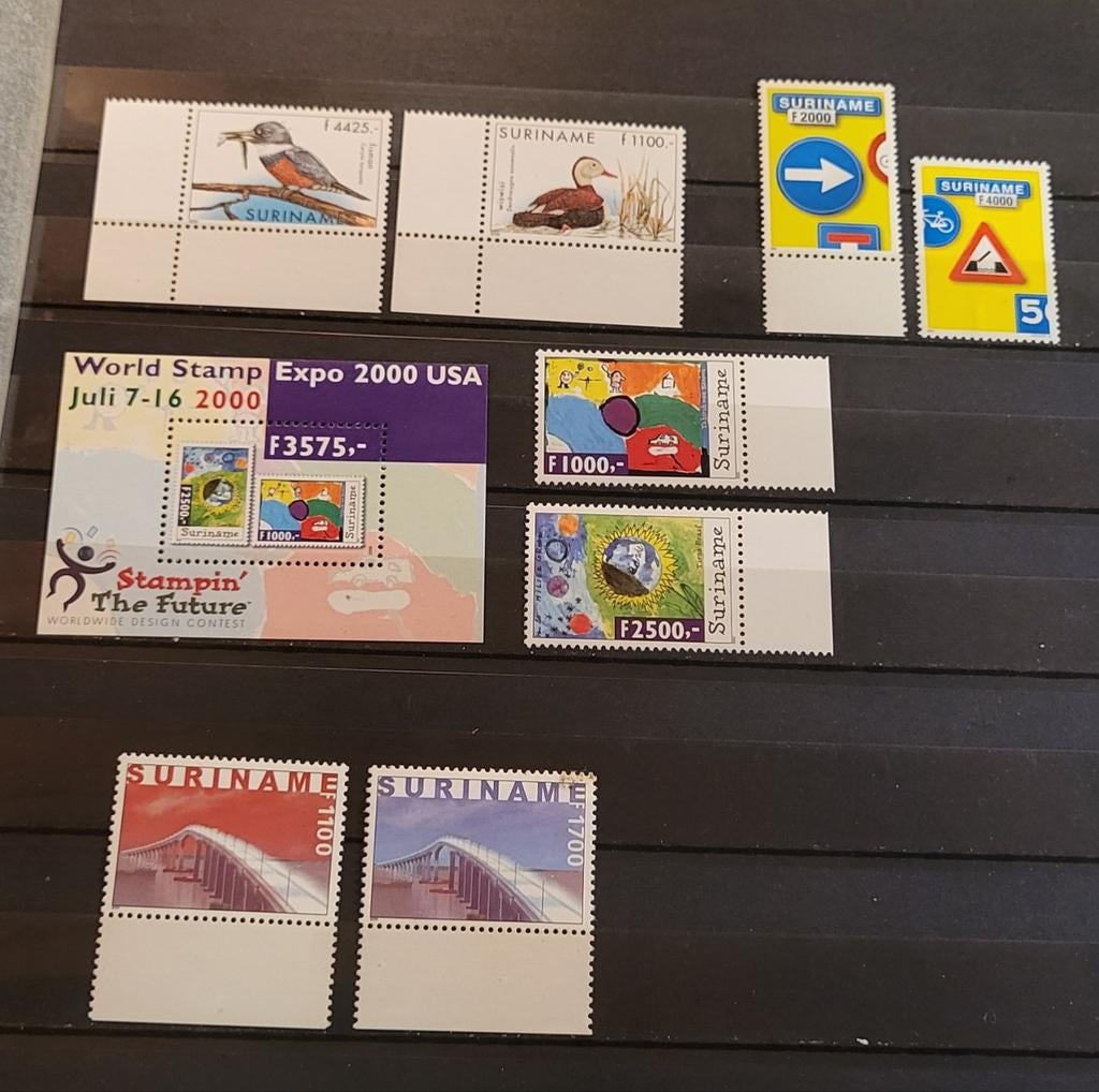 kavel postzegels Suriname postfris 2000, Ophalen, Postfris