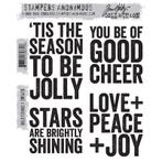 SA Tim Holtz AliExpress Clear Stamps Bold Tidings 1 #418, Verzenden, Nieuw, Clearstamp