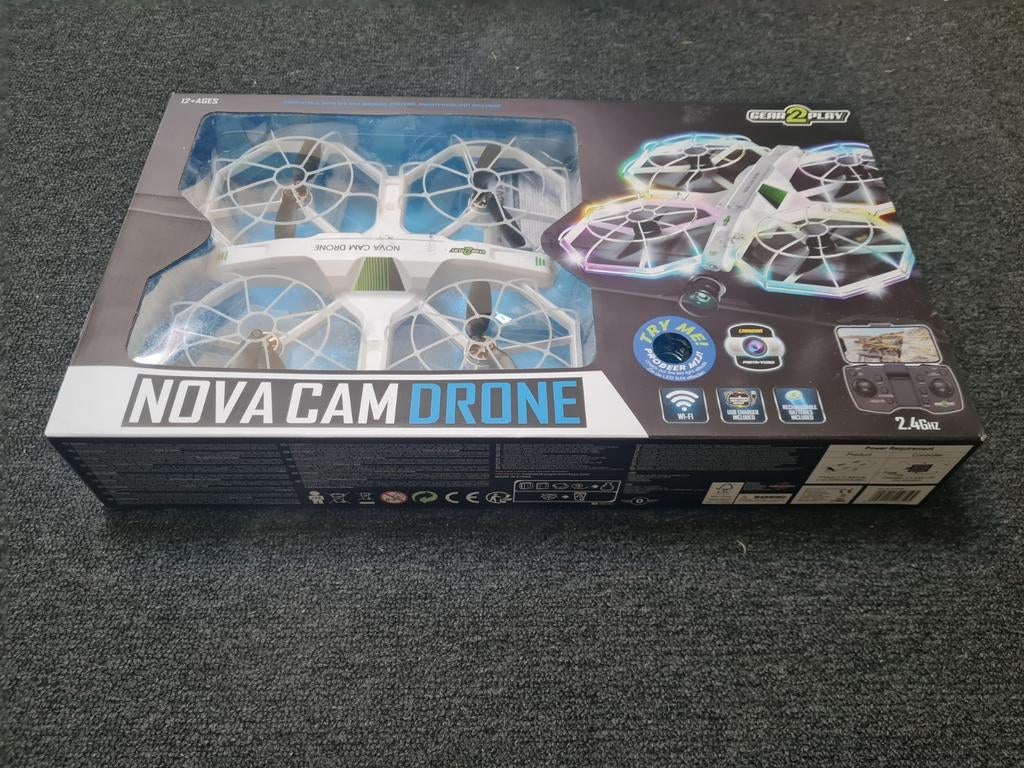 Gear2Play Nova Camera Drone - Nieuw in doos, 30 tot 45 minuten, 100 tot 1000 meter, Overige merken, Nieuw