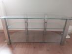 Glazen tv meubel, Ophalen, 25 tot 50 cm, Minder dan 100 cm