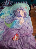 Dekbedovertrek met zeemeermin 135x200, Meisje, Ophalen of Verzenden, Zo goed als nieuw, Paars