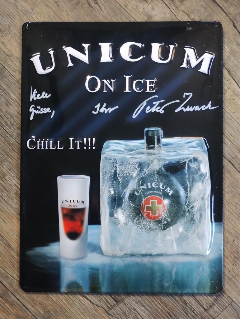 Unicum likeur reclamebord, Verzamelen, Merken en Reclamevoorwerpen, Ophalen of Verzenden, Zo goed als nieuw, Reclamebord